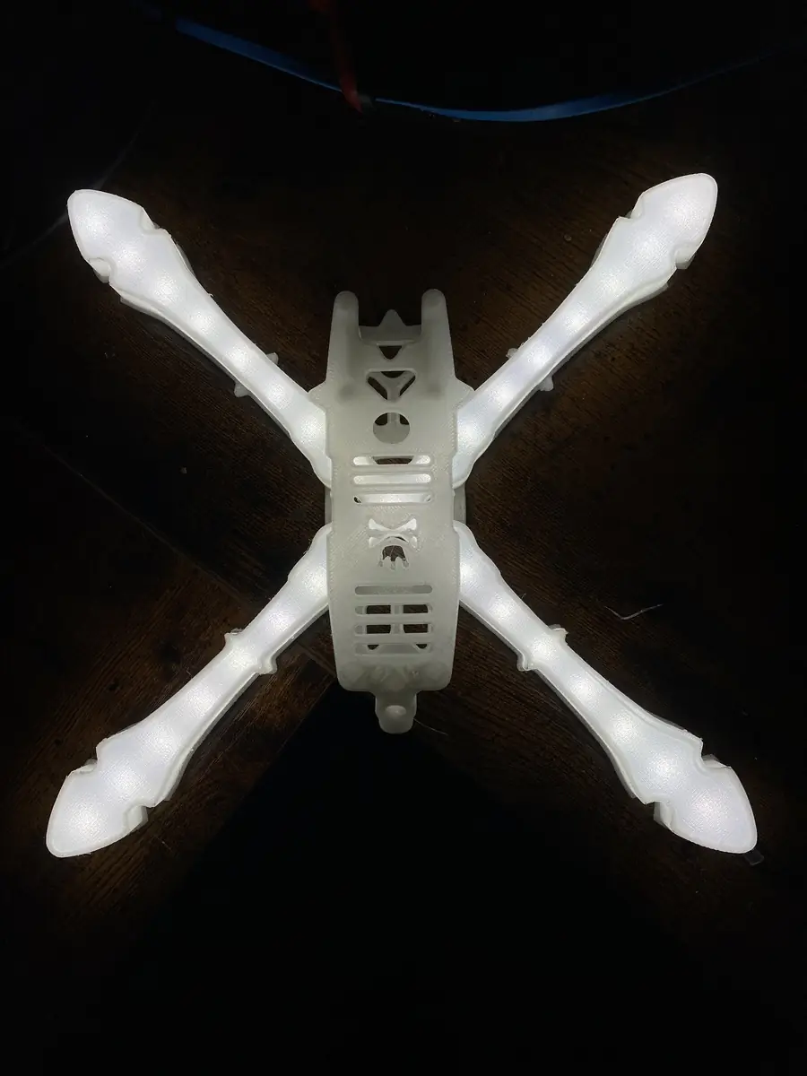 Light box en forme de cadre, imprimé en 3D et phosphorescent